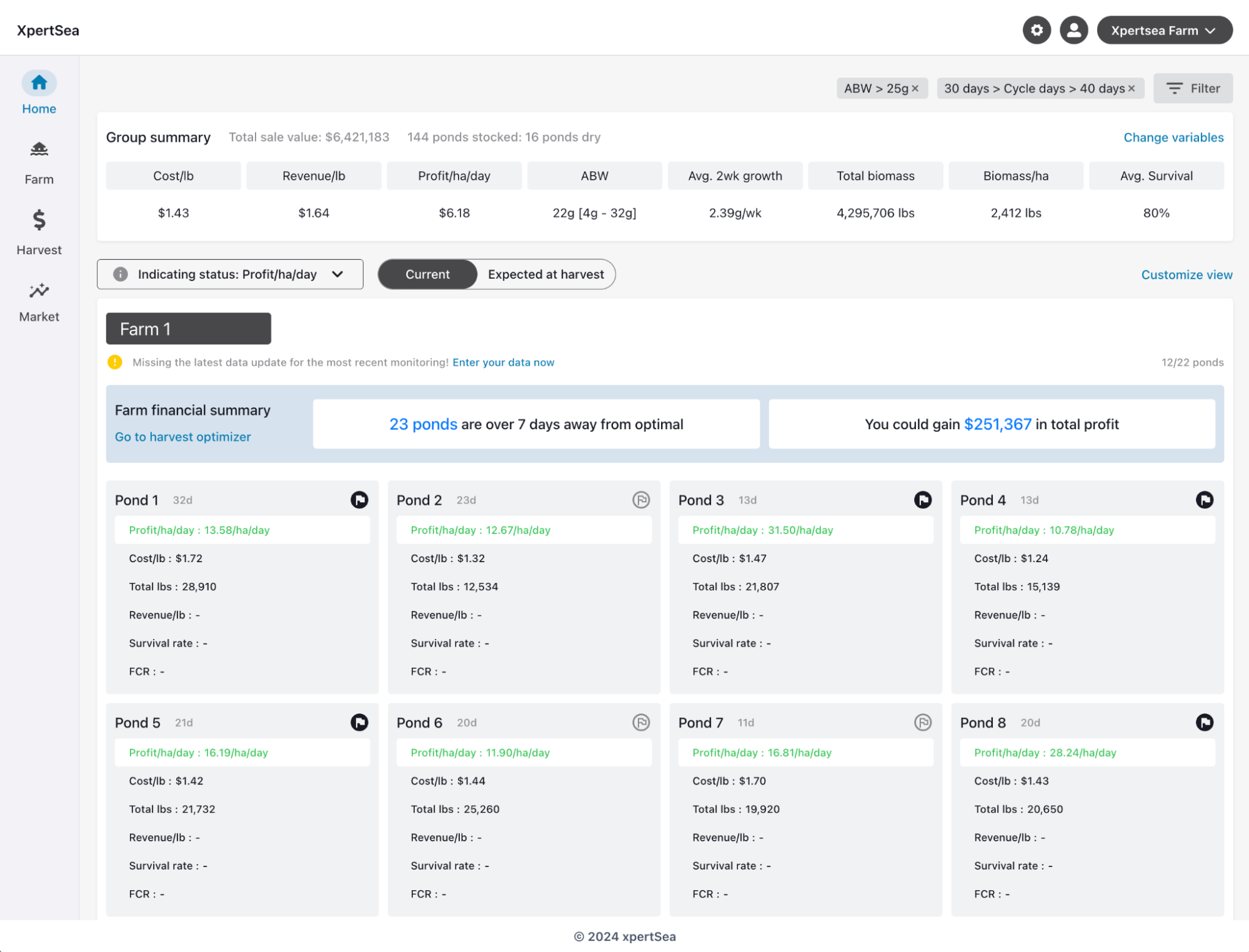 XpertSea Performance Tracking