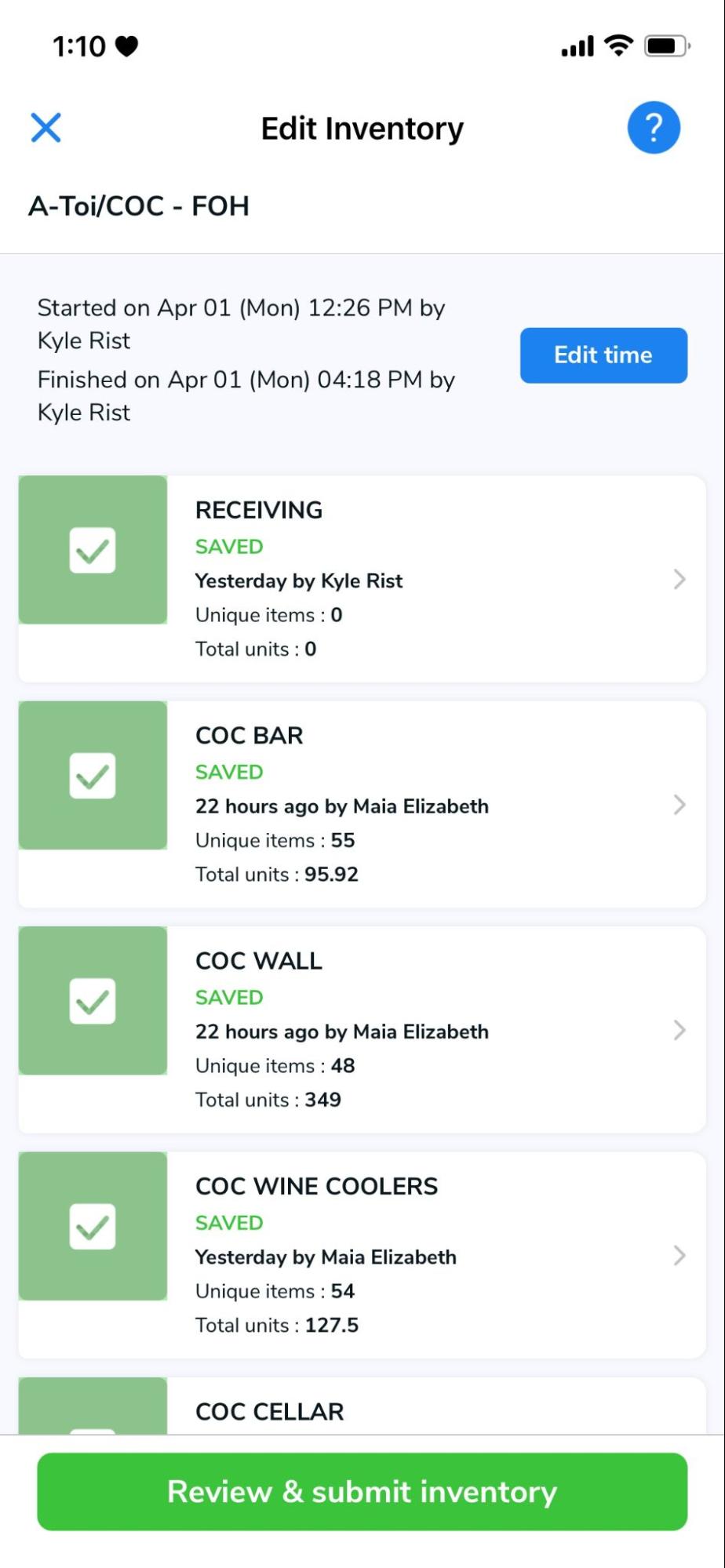 WISK Mobile Interface
