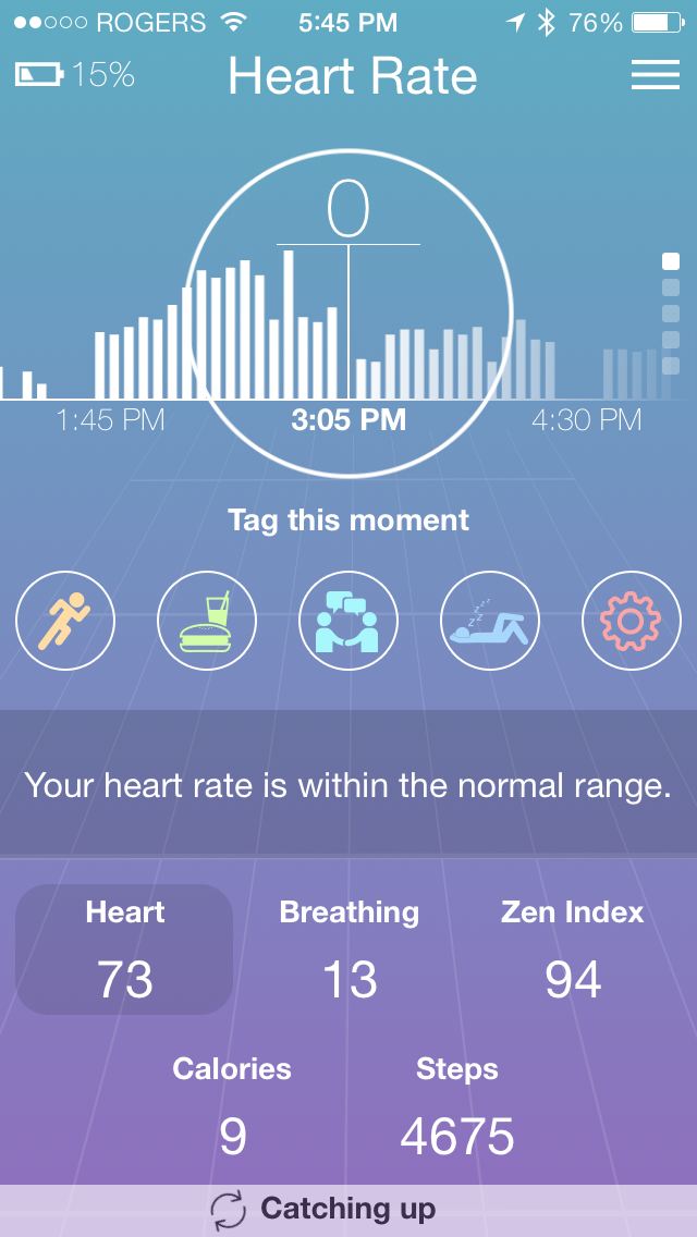 OMsignal Real-time Data